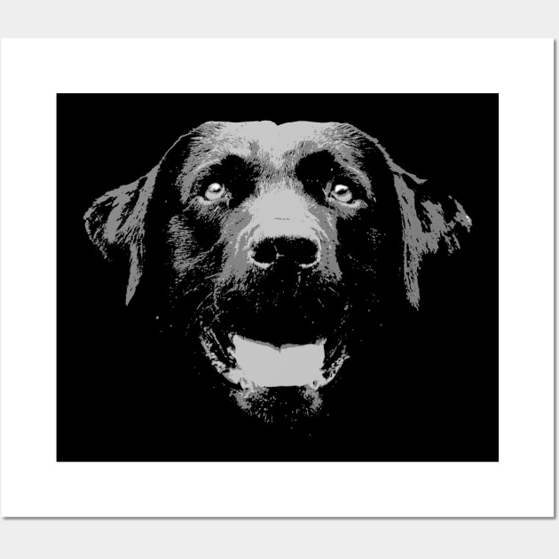 Black Labrador Wall Art by childofthecorn